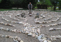 Walking meditation techniques photo by Rev Nancy Ash, 2010 from her private collection