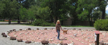 Walking meditation techniques photo by Rev Nancy Ash, 2010 from her private collection