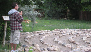 Walking meditation techniques photo by Rev Nancy Ash, 2010 from her private collection