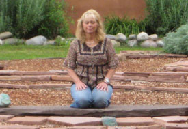 Walking meditation techniques photo of Rev Nancy Ash, 2010 from her private collection