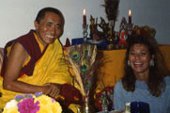 His Eminence, Khenchen Palden Sherab Rinpoche and The Rev. Nancy Ash (Florida) from her private collection