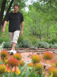 Walking meditation techniques photo by Rev Nancy Ash, 2010 from her private collection